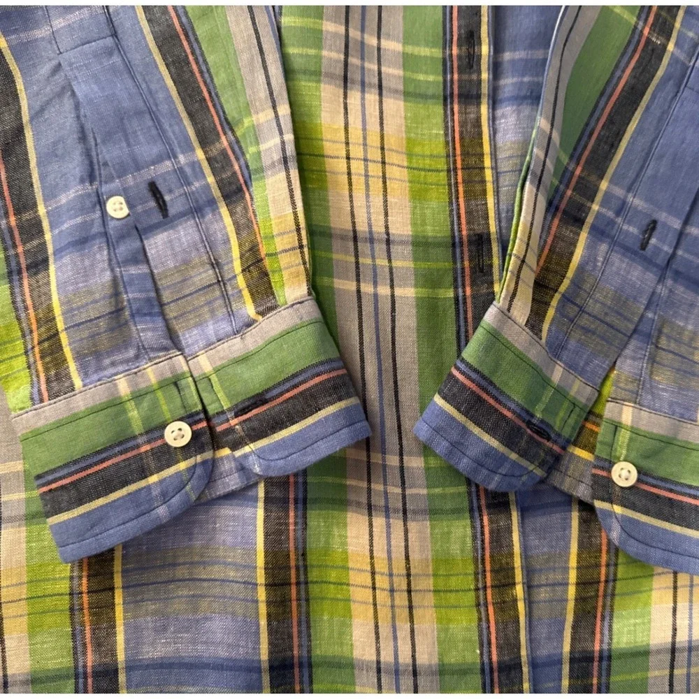 Lauren‎ Ralph Lauren XL Plaid Button Down Shirt Classic Fit Long Sleeve